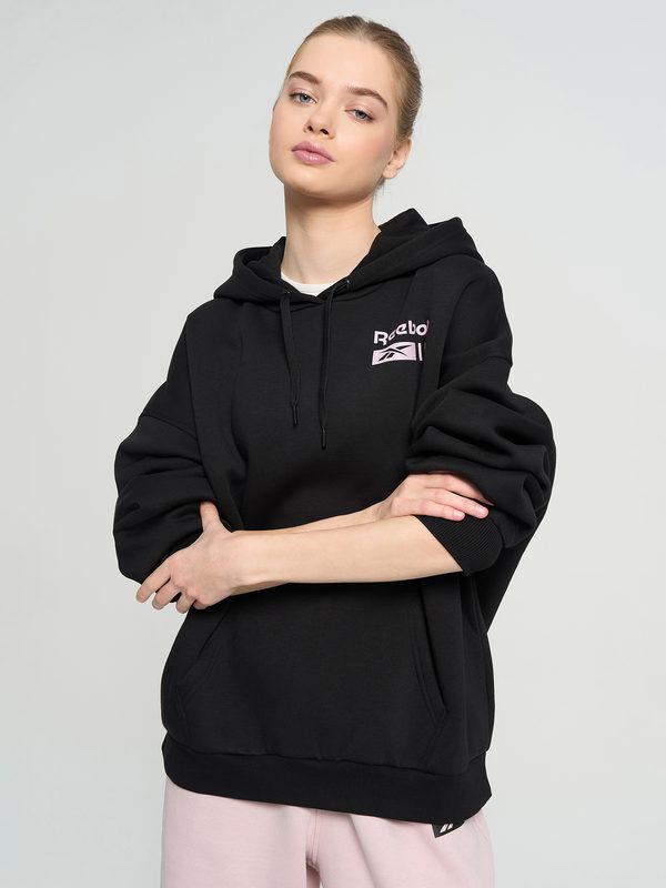 Худи женское Reebok Relaxed, Черный