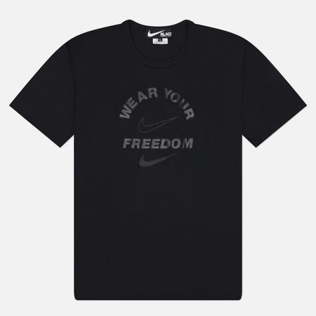 Мужская футболка Comme des Garcons Black x Nike Wear Your Freedom, цвет чёрный