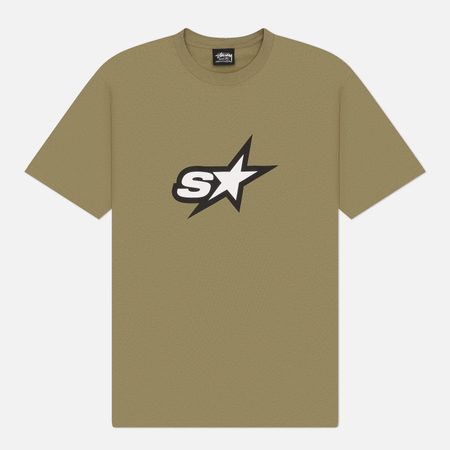 Мужская футболка Stussy Speedway Tee, цвет оливковый