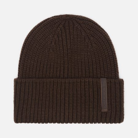 Шапка The North Face Wool Blend, цвет коричневый