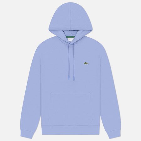 Мужская толстовка Lacoste Organic Cotton Hoodie Classic Fit, цвет голубой