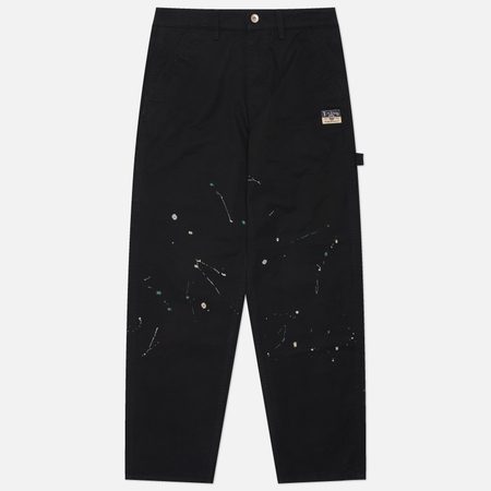 Мужские джинсы Evisu Heritage Seagull Printed Chino, цвет чёрный