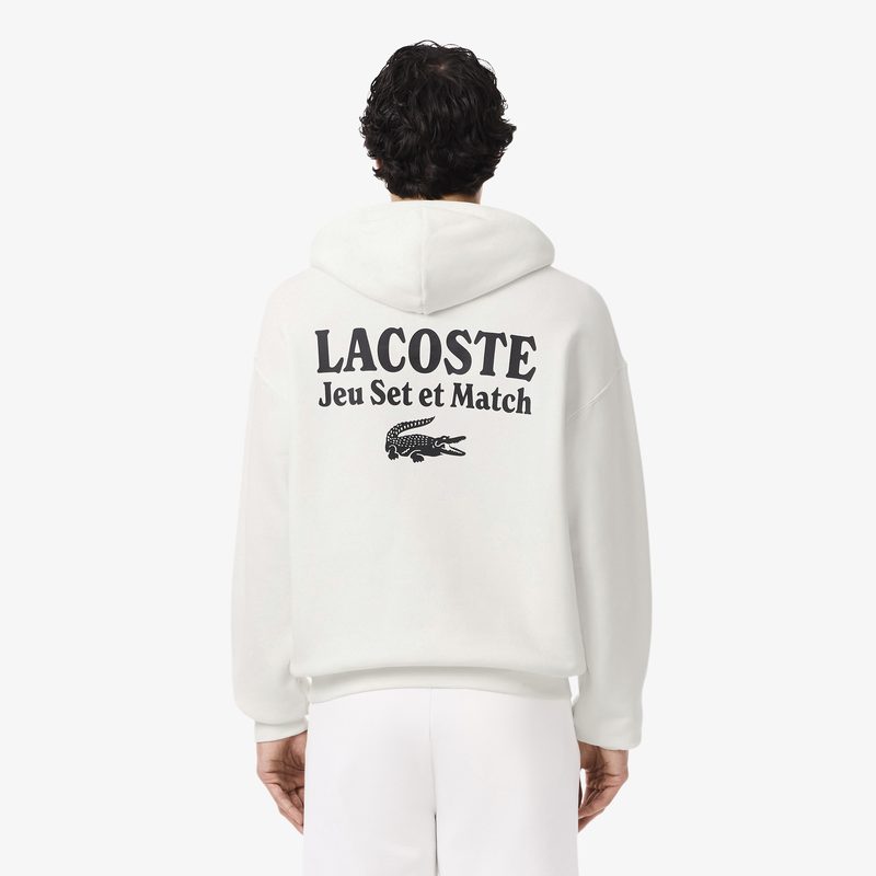 Мужская флисовая толстовка-худи Lacoste свободного кроя 2