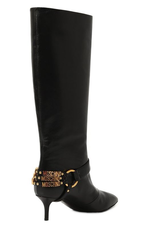 Кожаные сапоги Moschino 5