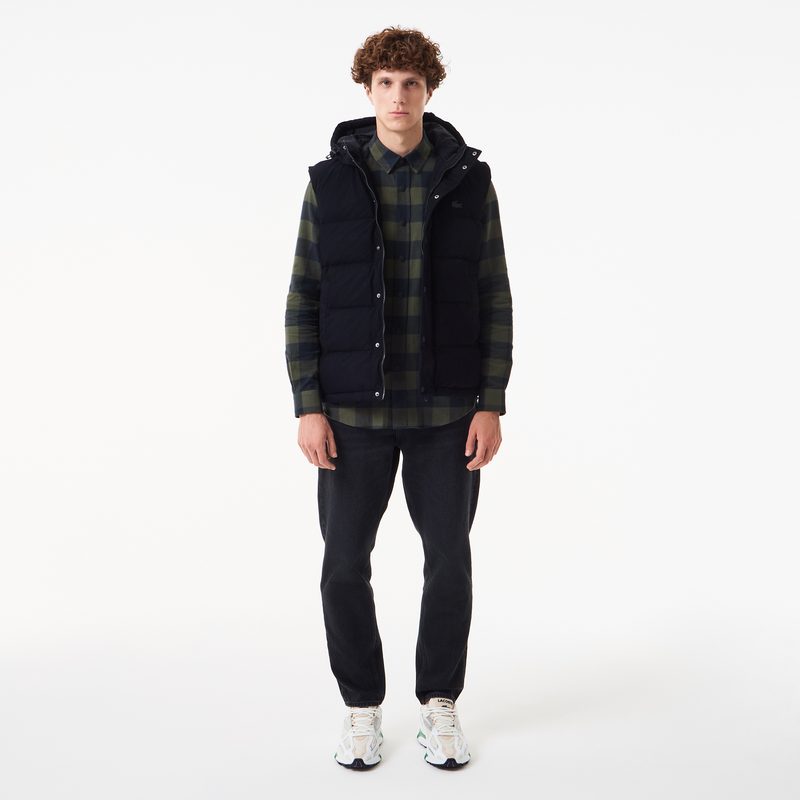 Мужской утеплённый жилет Lacoste с капюшоном 5