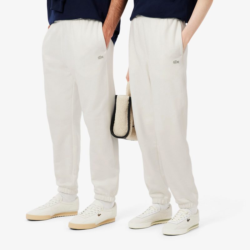 Спортивные хлопковые брюки Lacoste унисекс свободного кроя 3