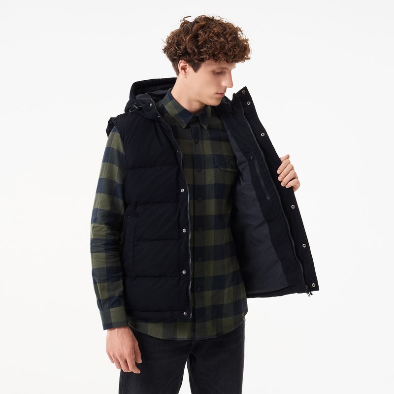 Мужской утеплённый жилет Lacoste с капюшоном 4