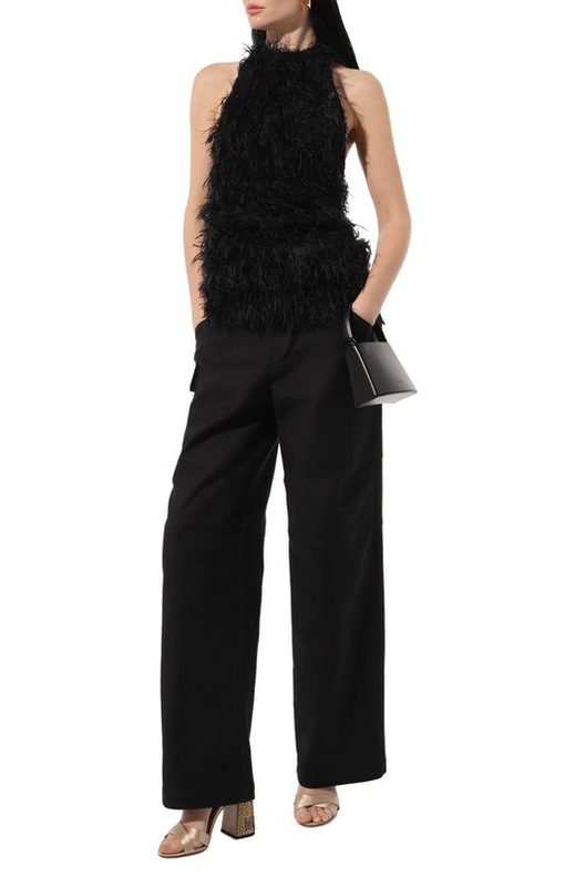 Текстильные босоножки Moschino 2