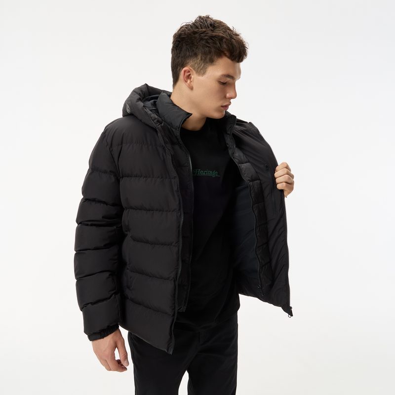 Мужской стёганый пуховик Lacoste с капюшоном 4