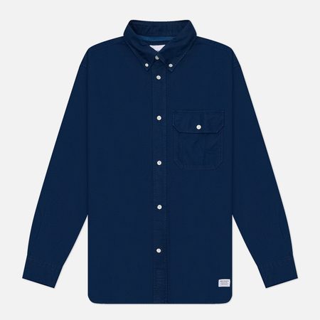 Мужская рубашка Norse Projects Ole Oversized GMD Oxford, цвет синий