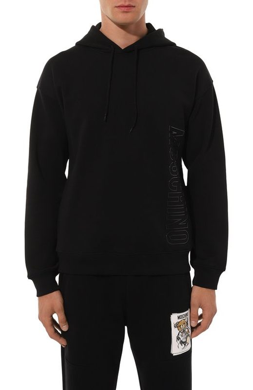 Хлопковое худи Moschino 3