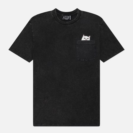 Мужская футболка RIPNDIP Lord Nermal Pocket, цвет чёрный