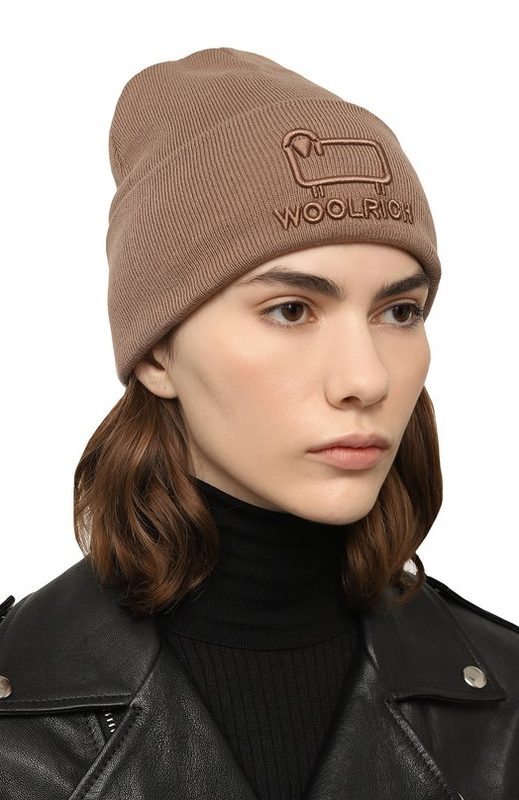 Шапка из хлопка и шерсти Woolrich 2