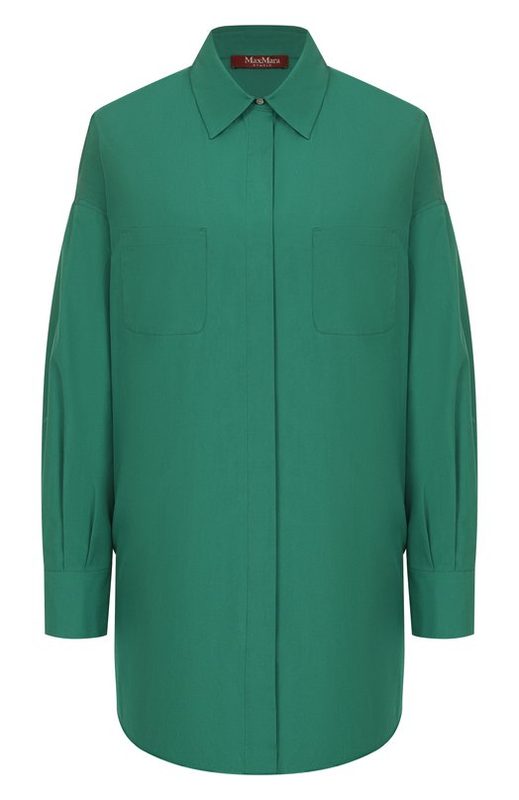 Хлопковая рубашка Max Mara Studio