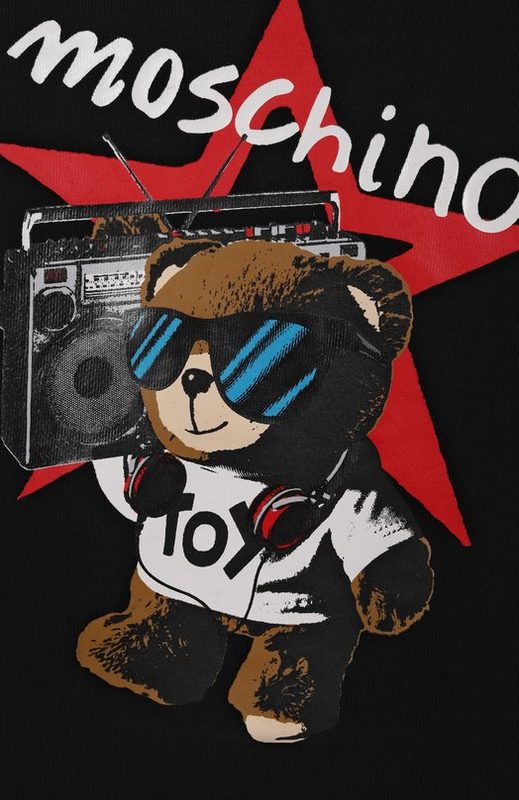 Хлопковое худи Moschino 3