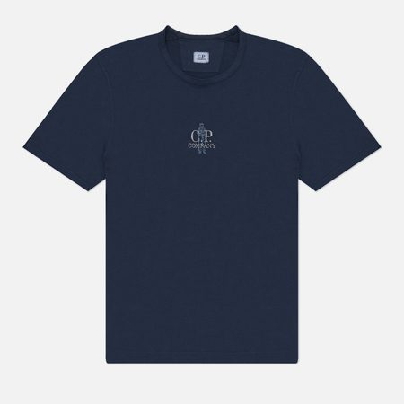 Мужская футболка C.P. Company 1020 Jersey Embroidery, цвет синий