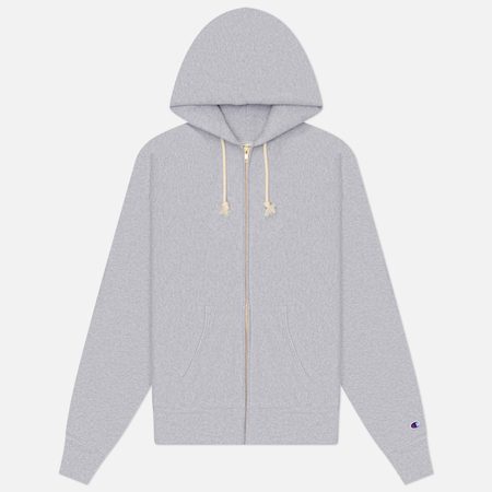 Мужская толстовка Champion Reverse Weave Pinnacle Fleece Reverse Weave Full-Zip Hoodie, цвет серый