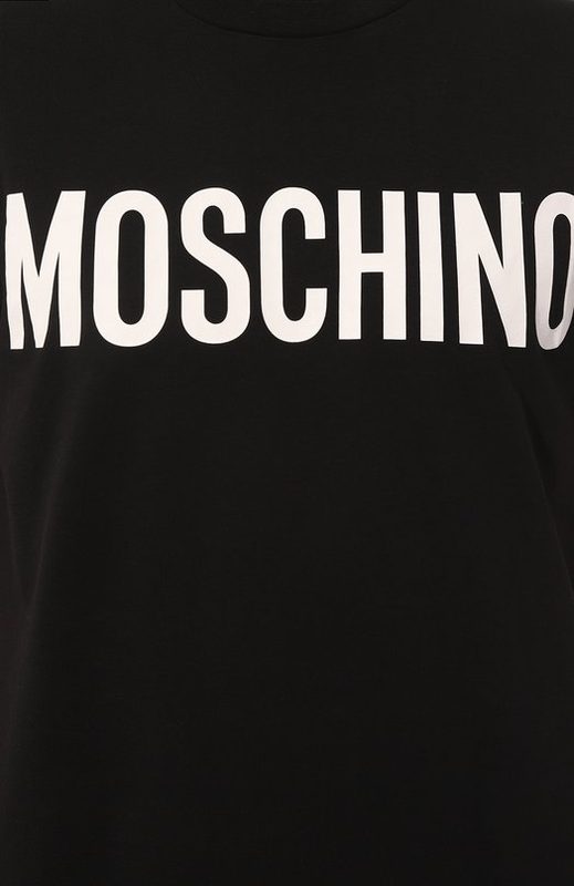 Хлопковая футболка Moschino 5