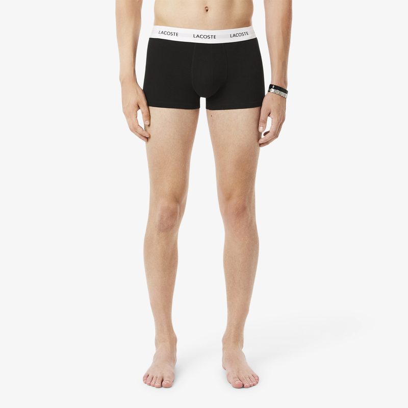 Мужское эластичное нижнее бельё Lacoste из хлопка (3 ед.) 4