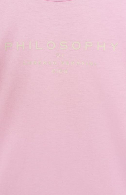 Хлопковая футболка Philosophy di Lorenzo Serafini Kids 3