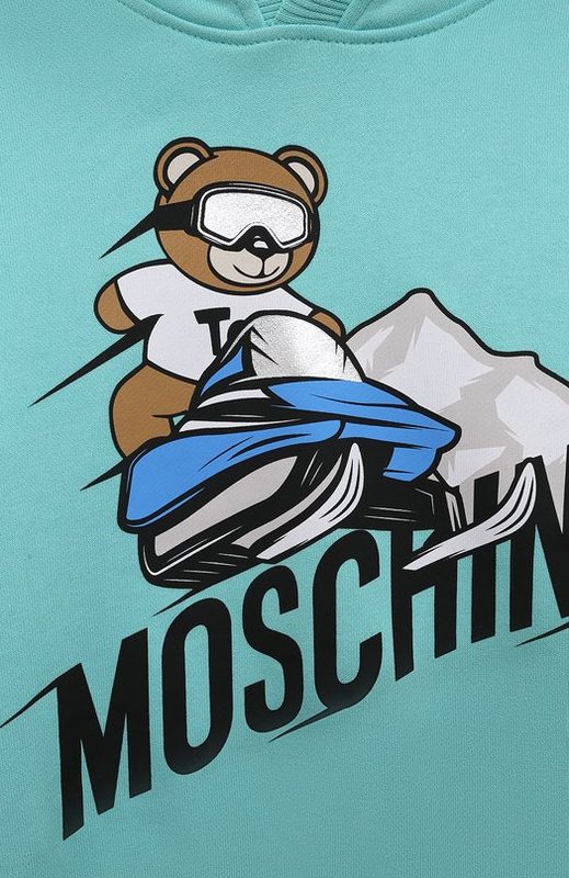 Хлопковое худи Moschino 3