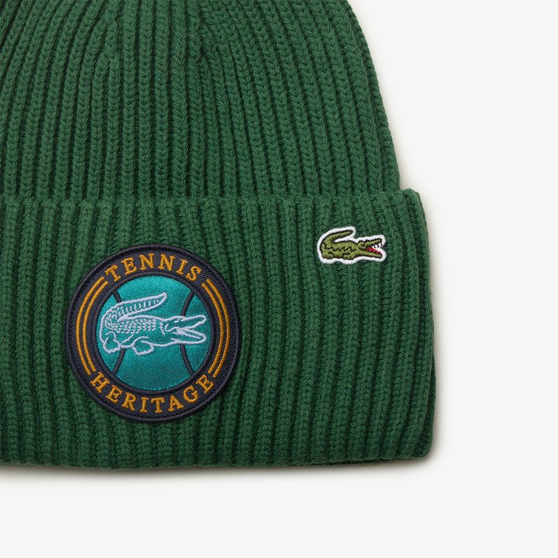 Вязаная шапка Lacoste 2