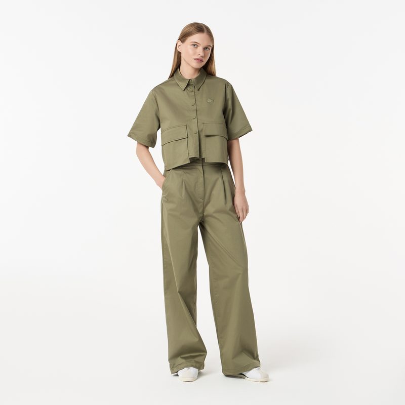 Женская рубашка Lacoste из эластичного хлопка 4