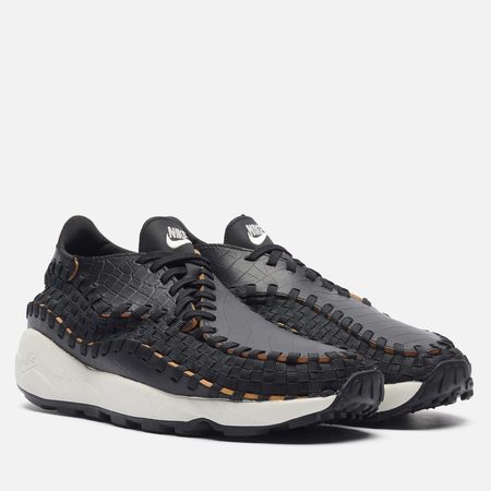 Кроссовки Nike Wmns Air Footscape Woven Premium, цвет чёрный