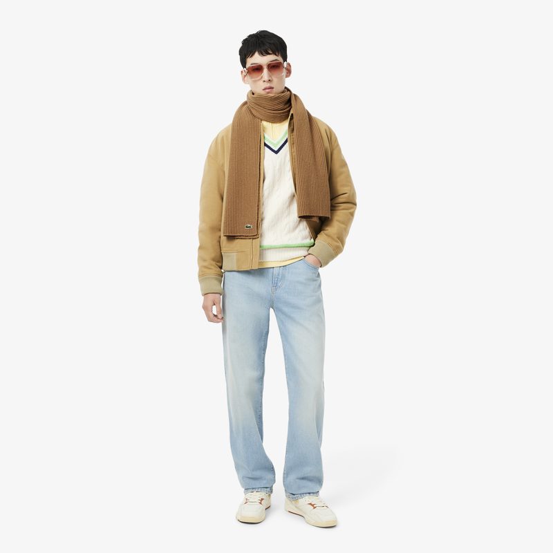 Шерстяной шарф Lacoste унисекс 4