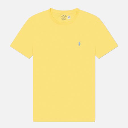 Мужская футболка Polo Ralph Lauren Classic Crew Neck 26/1 Jersey, цвет жёлтый