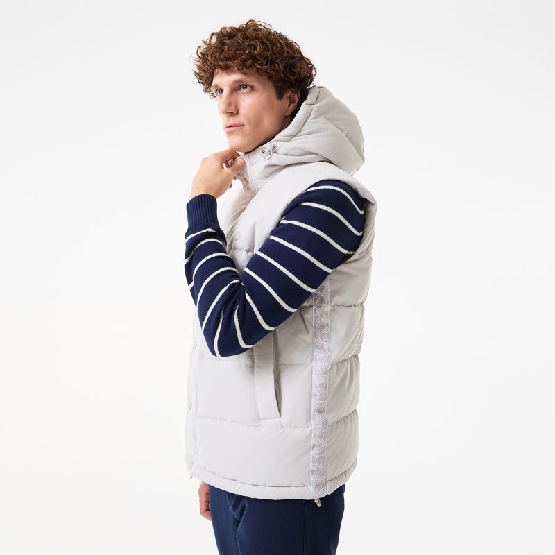 Мужской утеплённый жилет Lacoste с капюшоном 5