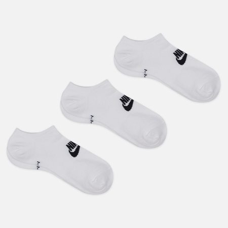 Комплект носков Nike 3-Pack Everyday Essential Cushion Low, цвет белый