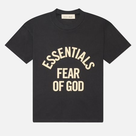 Женская футболка Fear of God ESSENTIALS Campus Classic, цвет чёрный