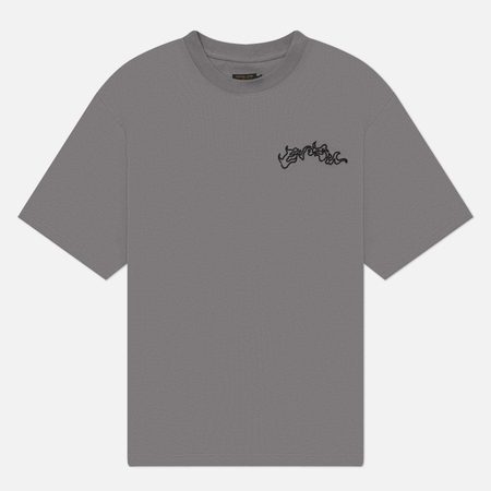 Мужская футболка Evisu Heritage Skull Samurai, цвет серый