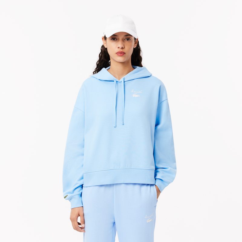 Женская флисовая толстовка Lacoste оверсайз