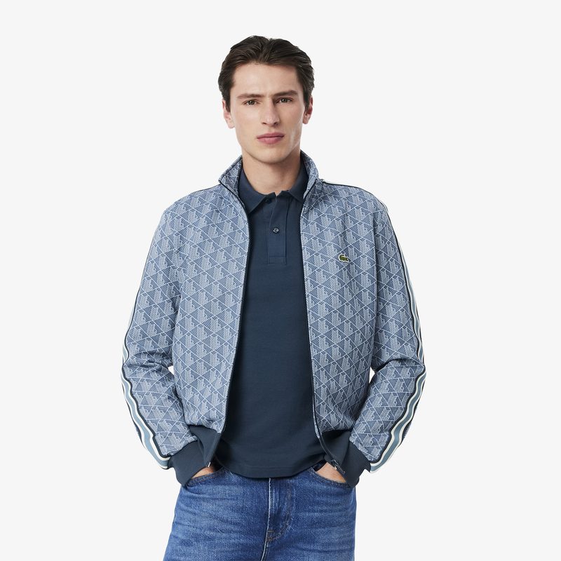 Мужская жаккардовая толстовка Lacoste PARIS с монограммой