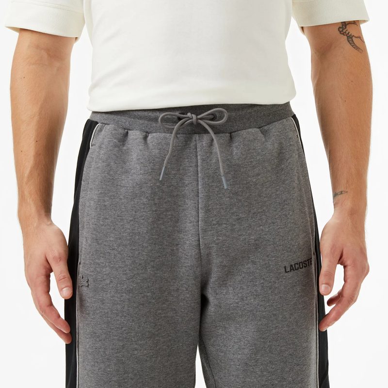 Мужские хлопковые спортивные брюки Lacoste свободного кроя 4