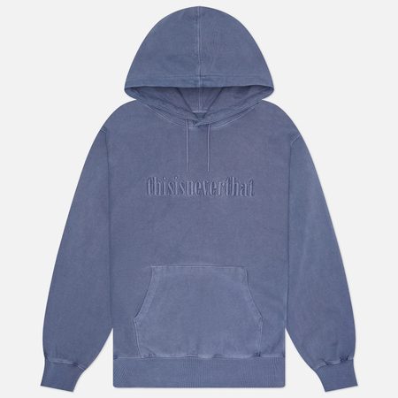Мужская толстовка thisisneverthat Overdyed Embroidery Hoodie, цвет фиолетовый