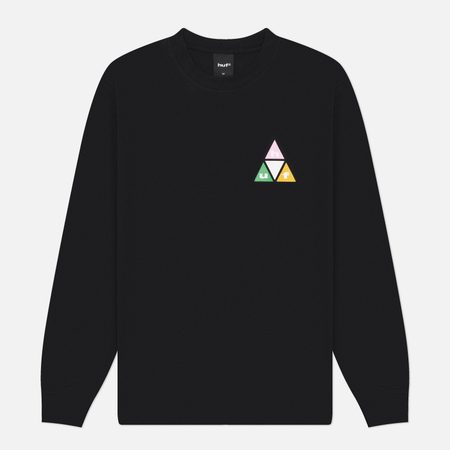 Мужской лонгслив HUF Prism Triple Triangle, цвет чёрный