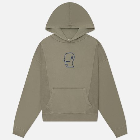 Мужская толстовка Brain Dead Mendoza Cropped Hoodie, цвет серый