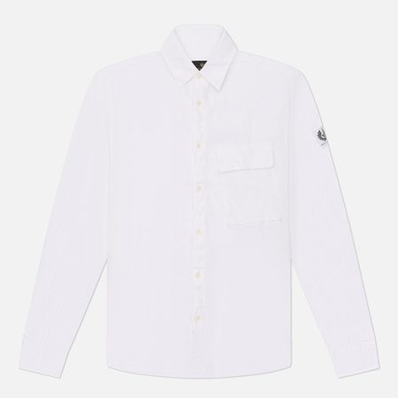 Мужская рубашка Belstaff Scale Linen, цвет белый