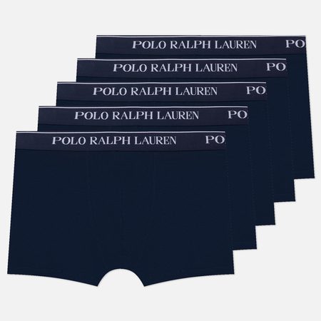 Комплект мужских трусов Polo Ralph Lauren Classic Stretch Cotton Trunk 5-Pack, цвет синий