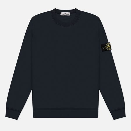 Мужская толстовка Stone Island Organic Cotton Fleece Midweight Crewneck, цвет синий