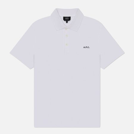 Мужское поло A.P.C. Standard GOTS, цвет белый