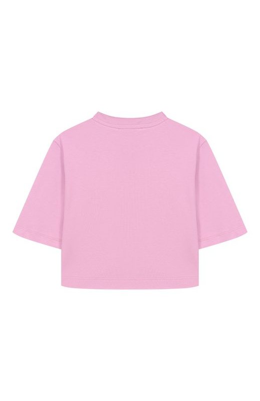 Хлопковая футболка MSGM kids 2