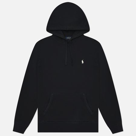 Мужская толстовка Polo Ralph Lauren Loopback Fleece Hoodie, цвет чёрный