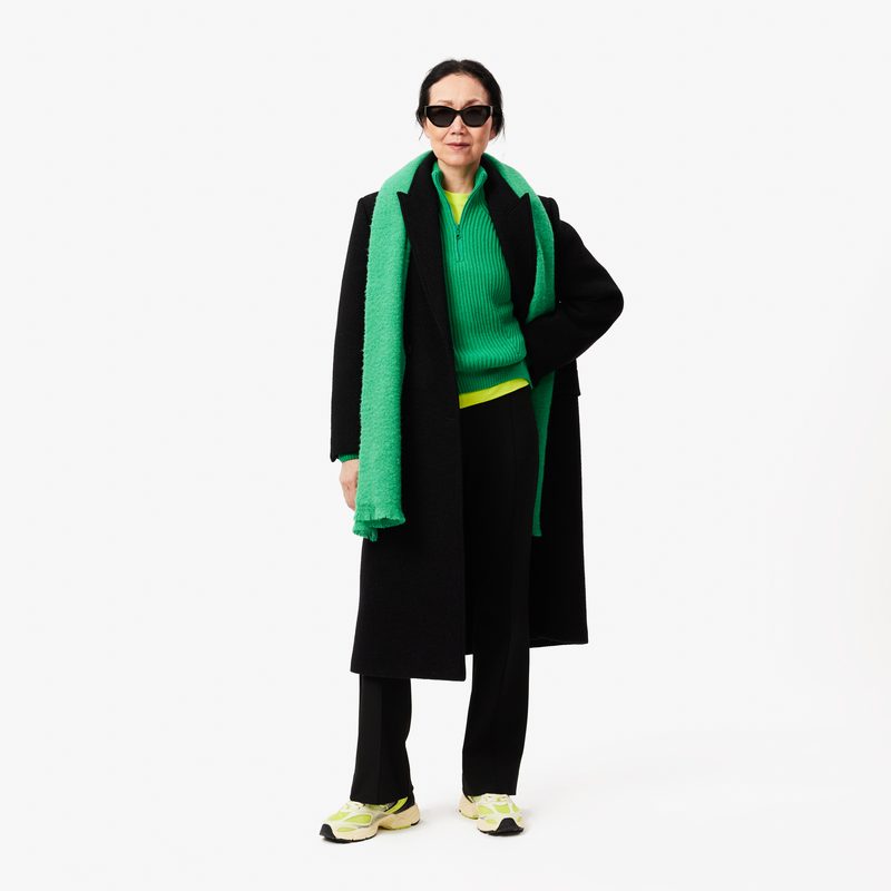 Женский шерстяной свитер Lacoste на молнии 4