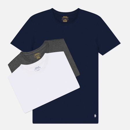 Комплект мужских футболок Polo Ralph Lauren Crew Neck 3-Pack, цвет комбинированный