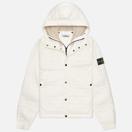 Мужская демисезонная куртка Stone Island Crinkle Reps NY Quilted-TC, цвет бежевый