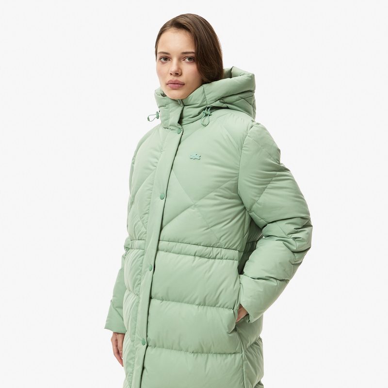 Женская парка Lacoste с капюшоном 4